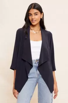 Каскадный пиджак с рукавами 3/4 Friends Like These, синий