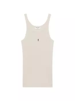 Кассандра майка Saint Laurent, бежевый