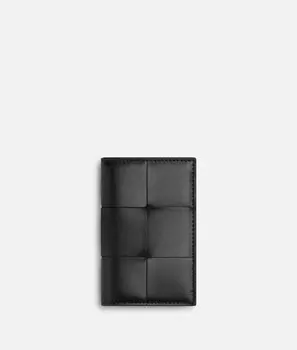 Кассетный футляр с клапаном Bottega Veneta, зеленый/черный