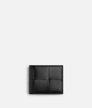 Кассетный складной кошелек Bottega Veneta, зеленый/черный