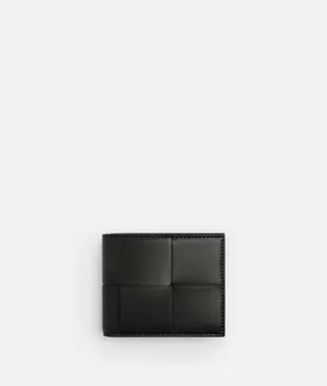 Кассетный складной кошелек с отделением для монет Bottega Veneta, темно-зеленый
