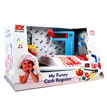 Кассовый аппарат с калькулятором на батарейках Детский магазин Midex