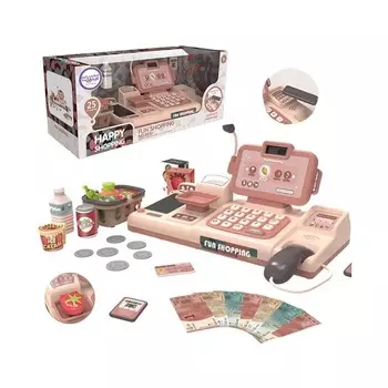 Кассовый аппарат Woopie для детей, сканер, весы, микрофон + 25 аксессуаров