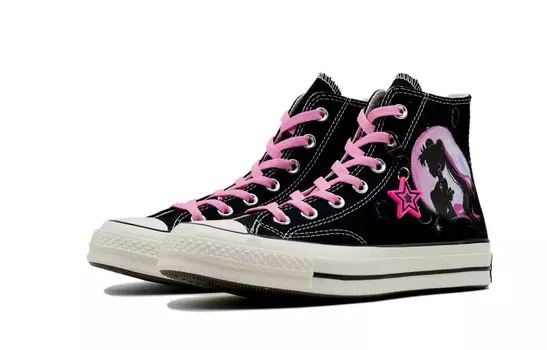 Кастомизированные кеды Converse 1970s Canvas Shoes Unisex High-top, розовый