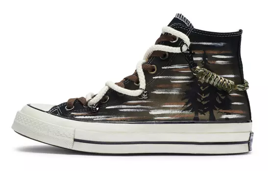 Кастомизированные кеды Converse 1970s Canvas Shoes Unisex High-to, зеленый/коричневый/кремовый