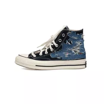 Кастомизированные кеды Converse 1970s Canvas Shoes Unisex High-Top, синий/красный/черный