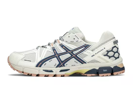 Кастомизированные кроссовки Asics Gel-Kahana 8 Running Shoes Men, белый/синий