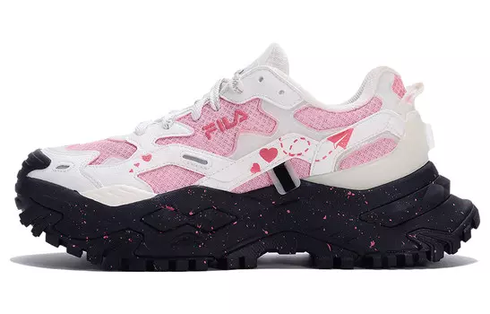 Кастомизированные кроссовки FILA FUSION Bianco Lifestyle Women's, белый/розовый