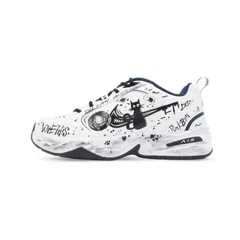 Кастомизированные кроссовки Nike Air Monarch 4 Chunky Sneakers Unisex, черный/белый