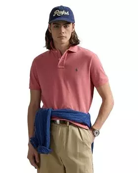 Кастомная облегающая поло с сетчатыми вставками Polo Ralph Lauren, красный