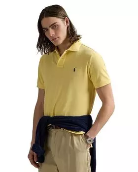 Кастомная облегающая поло с сетчатыми вставками Polo Ralph Lauren, желтый
