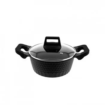 Кастрюли Almina из литого под давлением алюминия черного цвета с антипригарным покрытием, 8,9 л