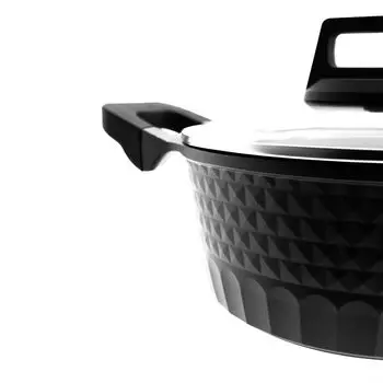 Кастрюли Almina из литого под давлением алюминия черного цвета с антипригарным покрытием, 2,4 л