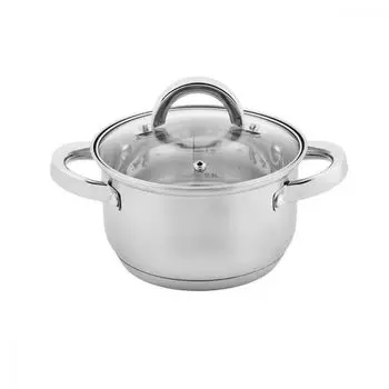 Кастрюля 1,5 л из нержавеющей стали, 16 см, кастрюля для приготовления супа, индукционная универсальная кастрюля, кастрюля для мяса PRYMUS-AGD