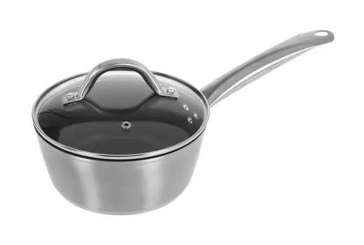 Кастрюля - алюминий - 18 см - со стеклянной крышкой Koopman