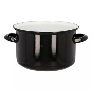 Кастрюля эмалированная Belis STANDARD, черный, 2,6л, 18см