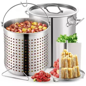Кастрюля ARC USA 84QT, серебряный