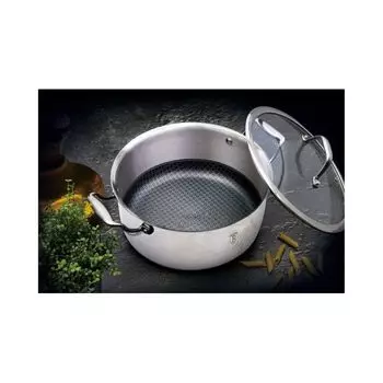 Кастрюля BerlingerHaus из нержавеющей стали BH-7445 Кастрюля с антипригарным покрытием, серебро, 4,1 л