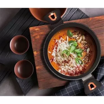 Кастрюля Berlingerhaus с крышкой с мраморной поверхностью 24 см Black Rose Collection BH-1642