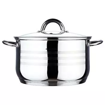 Кастрюля BLAUMANN с крышкой нержавеющая сталь 20 см Gourmet Line BL-1020