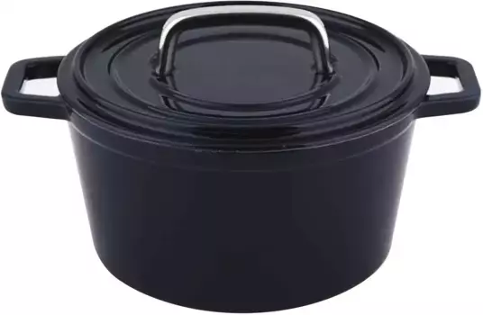 Кастрюля Carl Schmidt Sohn "Alpen", чугун, индукция 14 см, темно-синий