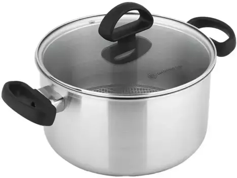 Кастрюля Carl Schmidt Sohn "Премиум", нержавеющая сталь, индукция 20 см, цвет silberfarben