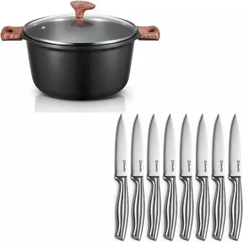 Кастрюля Derlla на 6 литров со стеклянной крышкой D.Perlla