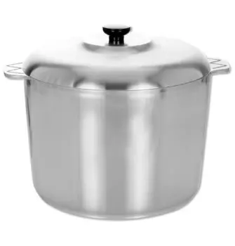 Кастрюля для бульона Cajun 14 л, серебряный