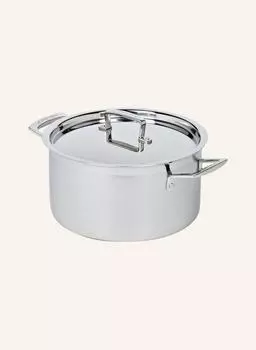 Кастрюля для мяса 3-х слойная, диаметр: 24 см. Le Creuset, серебряный