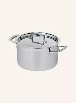 Кастрюля для мяса 3-х слойная, диаметр: 20 см. Le Creuset, серебряный