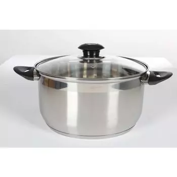 Кастрюля для мяса BURI из нержавеющей стали Karat 24 см, 5,5 л, кухонная кухонная плита для запекания, кастрюля ТОП