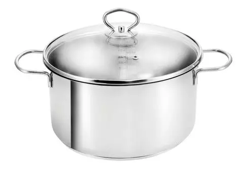 Кастрюля для мяса головы Merkur 24 см, высота 11 см, 4 литра, нержавеющая сталь, индукция KOPF