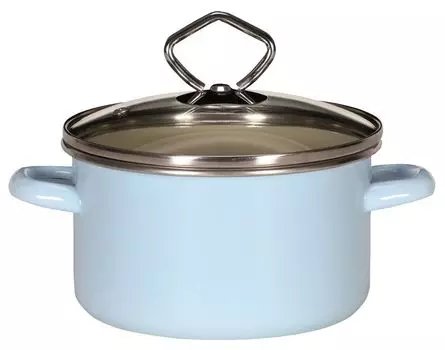 Кастрюля для мяса Karl Krger 20см, серия SYLT, цвет внутри кремовый, снаружи пастельно-синий Karl Krueger