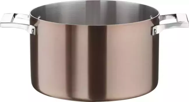 Кастрюля для мяса PINTINOX "Century", алюминий, (1 шт.), дно и боковые стенки полностью из 3-х слойного материала, индукционная 24 см + высота 14 см, цвет altkupferfarben