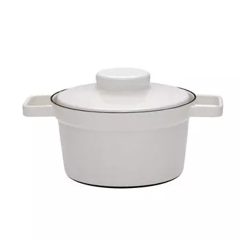 Кастрюля для риса Аромапот с крышкой Светло-серый 20см 1,75 л эмаль с 2 ручками Riess