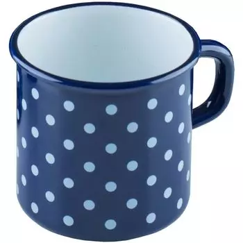 Кастрюля для риса с бортиком 8 см 3/8 л 0221-075 точка синяя Riess