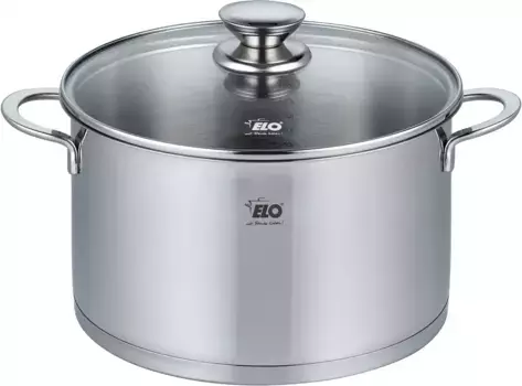 Кастрюля Elo "Галант", нержавеющая сталь 18/10, встроенная система дозирования масла, индукционная 14 см, цвет silberfarben