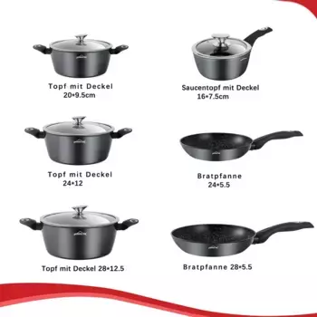 Кастрюля Homelux, серый