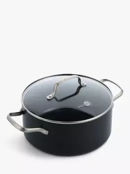 Кастрюля и крышка с антипригарным покрытием из твердой анодированной керамики GreenPan Copenhagen, 24 см