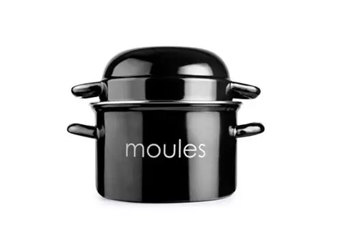 Кастрюля Ibili Mussels Cooking POT с крышкой, эмалированная, диаметром 18 см, подходит для индукционных плит IBILI MENAJE, S.A.