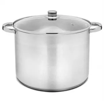 Кастрюля из нержавеющей стали со стеклянной крышкой кастрюля INDUCTION суповая кастрюля 17 л Tadar