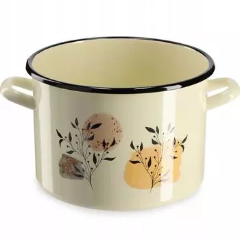 Кастрюля KADAX "Luca" эмалированная кастрюля, можно мыть в посудомоечной машине, 3,4 л, дизайн буквами