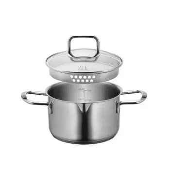 Кастрюля, кастрюля из нержавеющей стали, кастрюля из нержавеющей стали Sanvito Mser