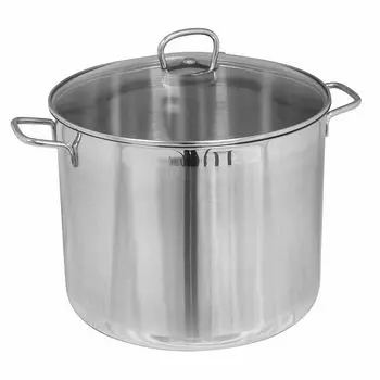 Кастрюля Krger J1700 30см 17,0л, нержавеющая сталь, серебро (1 шт.)