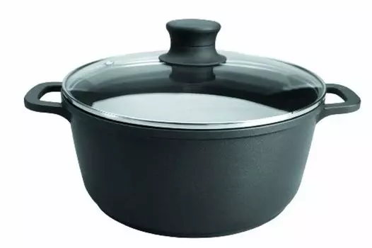 Кастрюля Lacor FONT ALU 28 СМ С КРЫШКОЙ Кастрюля с крышкой, чугун/алюминий, диаметр 28 см, подходит для индукционных плит, антипригарное покрытие