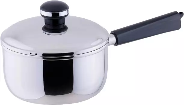 Кастрюля Miyazaki Seisakusho OJ-3 Object с одной ручкой, 6,3 дюйма (16 см), кастрюля, сделано в Японии, совместима с индукционной индукцией, легкая, Sliver