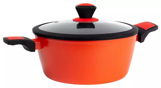 Кастрюля rainbow 6,25 л 6,25 л Benetton, красный/черный