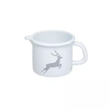 Кастрюля Riess 9см 0,5 л эмаль деревенский олень серый