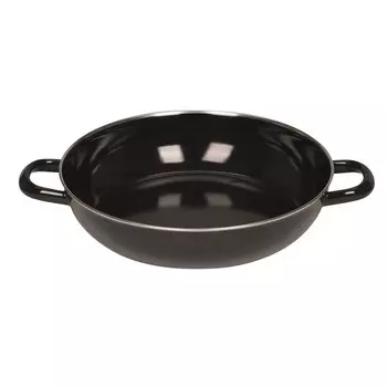 Кастрюля Рисс 28 см, черная эмаль, индукционная Riess, черный