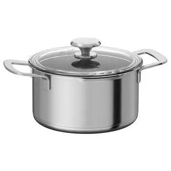 Кастрюля с крышкой, нержавеющая сталь/стекло, 3 л, HEMKOMST IKEA